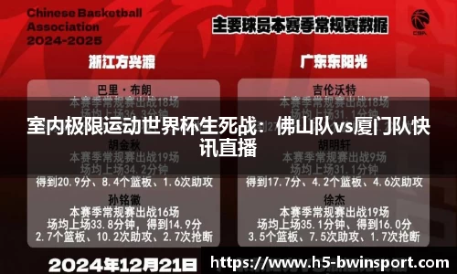室内极限运动世界杯生死战：佛山队vs厦门队快讯直播
